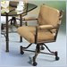 Pastel Furniture Iron Caster Arm Chair