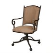 ADD TO YOUR SET: Pastel Furniture Atrium Fabric Arm Chair in Autumn Rust Finish