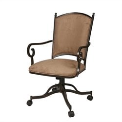 Pastel Furniture Atrium Fabric Arm Chair in Autumn Rust Finish