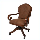 Pastel Furniture Carmel Fabric Arm Chair in Cosmo Sepia Medium Wood Finish