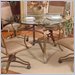 Pastel Furniture 48" Round Glass Dining Table