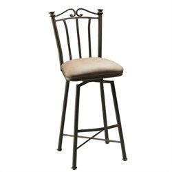 Pastel Furniture Laguna Bronze 26'' Swivel Counter Stool in Shandora Toast