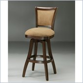 Pastel Furniture Pietro Amber 26'' Swivel Wood Counter Stool in Burnt Passion