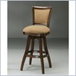 ADD TO YOUR SET: Pastel Furniture Pietro Amber 30'' Swivel Wood Bar Stool in Burnt Passion