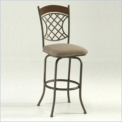 Pastel Furniture Emerald Bay Bronze 26'' Swivel Counter Stool