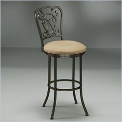 Pastel Furniture Vienna 30'' Swivel Bar Stool in Topanga Brown