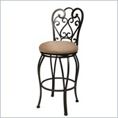 Pastel Furniture Magnolia Rust 26 Swivel Bar Stool in Moccasin