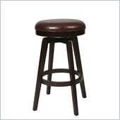 Pastel Furniture Royal Vista Espresso 30 Backless Bar Stool in Stallion Brown