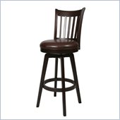 Pastel Furniture Woodhaven Espresso 30 Swivel Bar Stool in Stallion Brown