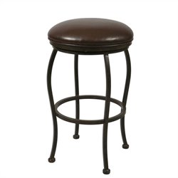 Pastel Furniture Island Falls Rust 30 Backless Bar Stool in Ford Brown