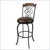 Pastel Furniture Jersey Meadow Rust 26 Swivel Counter Stool in Ford Brown