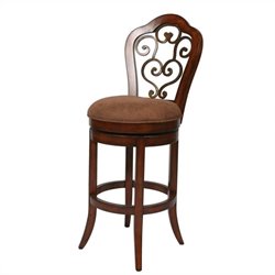 Pastel Furniture Carmel 26  Swivel Counter Stool in Dakota Toffee