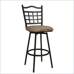 Pastel Furniture Geneva 30 Swivel Bar Stool in Topanga Brown