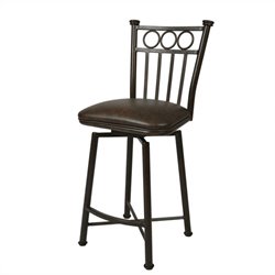 Pastel Furniture Bostonian Rust 26 Swivel Bar stool in Florentine Coffee