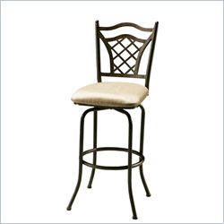 Pastel Furniture Willow Bridge 30 Swivel Bar Stool in Topanga Brown