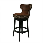 Pastel Furniture 26 Augusta Swivel Counter Stool in Wrangler with Leopard