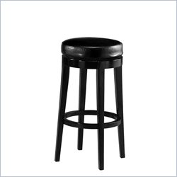 Pastel Furniture Richfield 26 Backless Counter Stool in Feher Black-Red Leather