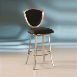 Pastel Furniture River Falls 30 Swivel Bar Stool in Brushed Steel