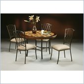 Pastel Furniture Atrium 5 Piece Travertine Dining Set
