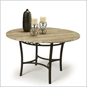 Pastel Furniture Atrium Travertine Dining Table in Autumn Rust