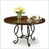 Pastel Furniture Atrium Elegant Wood Dining Table in Autumn Rust