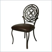 Pastel Furniture Island Falls Ford Brown Side Chair in Autumn Rust