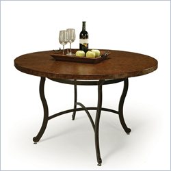 Pastel Furniture Island Falls Copperstone Dining Table in Autumn Rust