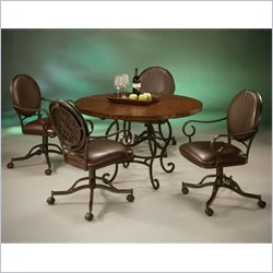Pastel Furniture Island Falls Copperstone Tabletop Dining Table Set