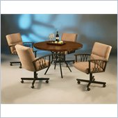 Pastel Furniture Ravenwood Caster Hammered Copperstone Dining Set