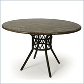 Pastel Furniture Ravenwood Marble Dining Table in Autumn Rust