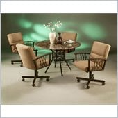 Pastel Furniture Ravenwood Caster Marble Dining Set
