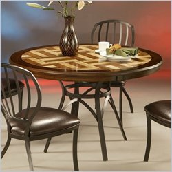 Pastel Furniture Topez Poly Travertine Dining Table in Phantom