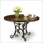 Pastel Furniture Magnolia Hard Wood Dining Table in Autumn Rust