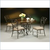 Pastel Furniture Magnolia Round Hard Wood Dining Set
