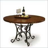 Pastel Furniture Magnolia Copperstone Dining Table in Autumn Rust