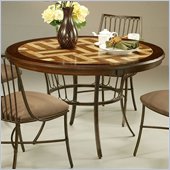 Pastel Furniture Victoria Travertine Dining Table in Legacy Copper