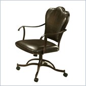 Pastel Furniture Oxford Stallion Brown Caster Chair in Roletta Brown