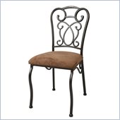 Pastel Furniture Vienna Topanga Brown Side Chair in Roletta Brown