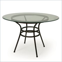 Pastel Furniture Vienna Glass Dining Table in Roletta Brown