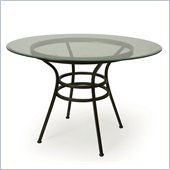 Pastel Furniture Vienna Glass Dining Table in Roletta Brown