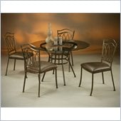 Pastel Furniture Westport Glass Dining Set in Roletta Brown