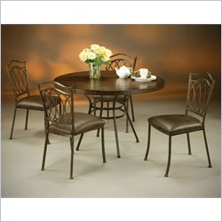 Pastel Furniture Westport Hard Wood Dining Set in Roletta Brown