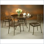 Pastel Furniture Westport Hard Wood Dining Set in Roletta Brown