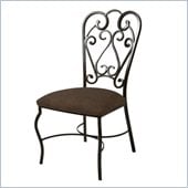 Pastel Furniture Magnolia Coffee Side Chair in Autumn Rust
