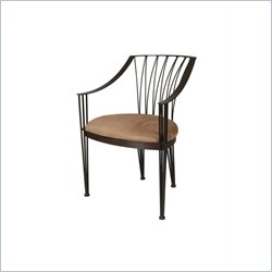 Pastel Furniture Metropolitan Topanga Brown Side Chair in Autumn Rust
