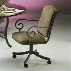 Pastel Furniture Athena Caster Chair in Autumn Rust