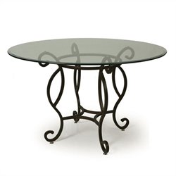Pastel Furniture Atrium Elegant Dining Table in Autumn Rust