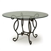 Pastel Furniture Atrium Elegant Dining Table in Autumn Rust