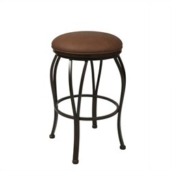 Pastel Furniture Lexington 30 Backless Barstool in Autumn Rust
