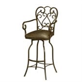 Pastel Furniture Magnolia 26 Barstool with Arms in Autumn Rust